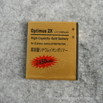For LG FL-53HN Replacement Battery, 2450mAh Optimus 2X P990 P993 P999 Mobile Phone Battery